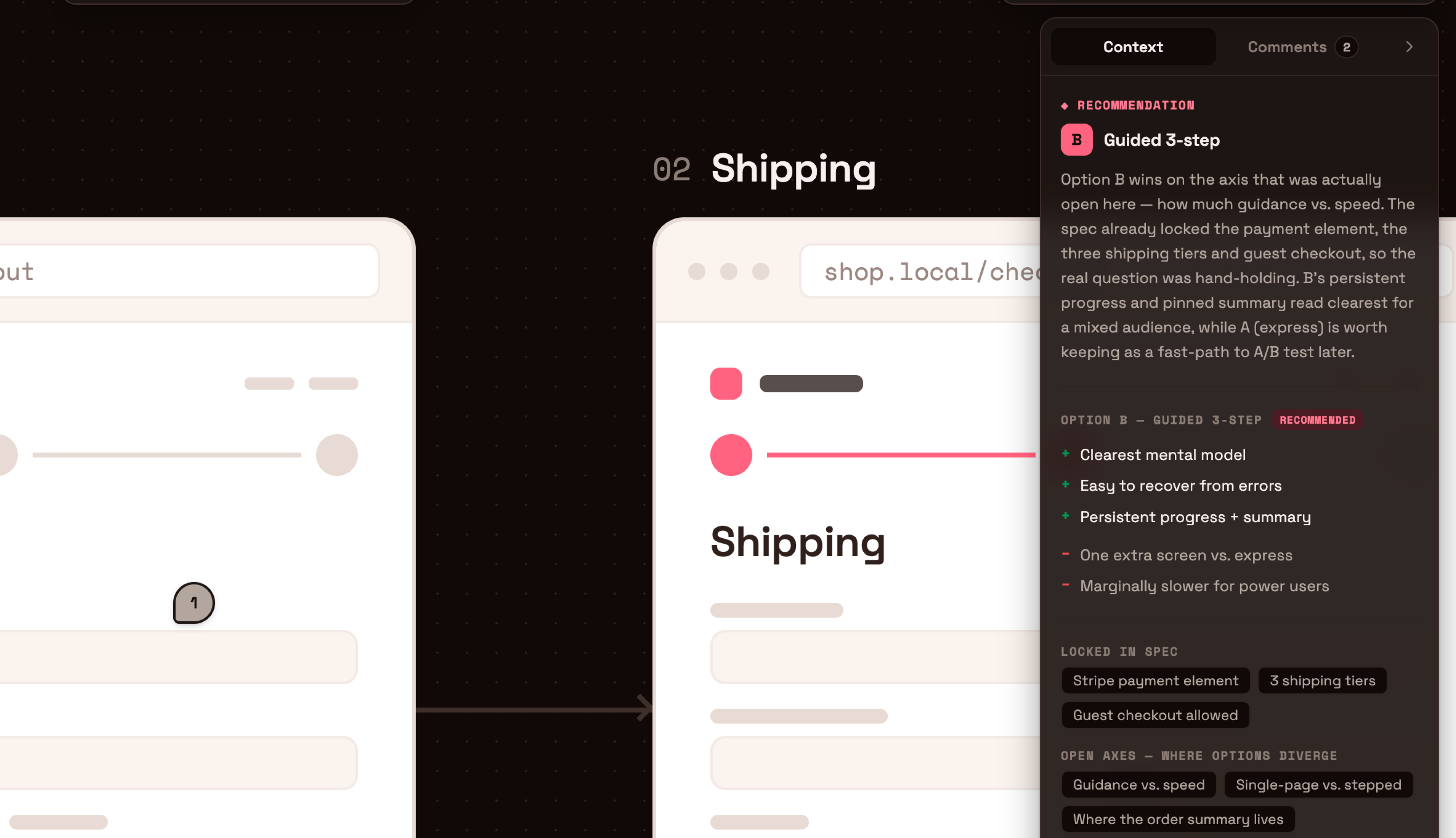 Burst context setup &mdash; decisions and changes captured automatically