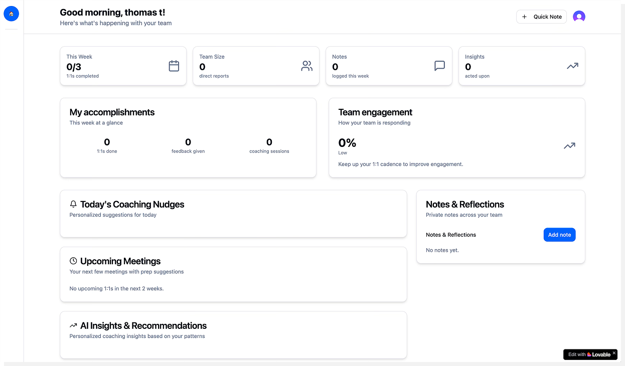 Intermediate dashboard iteration